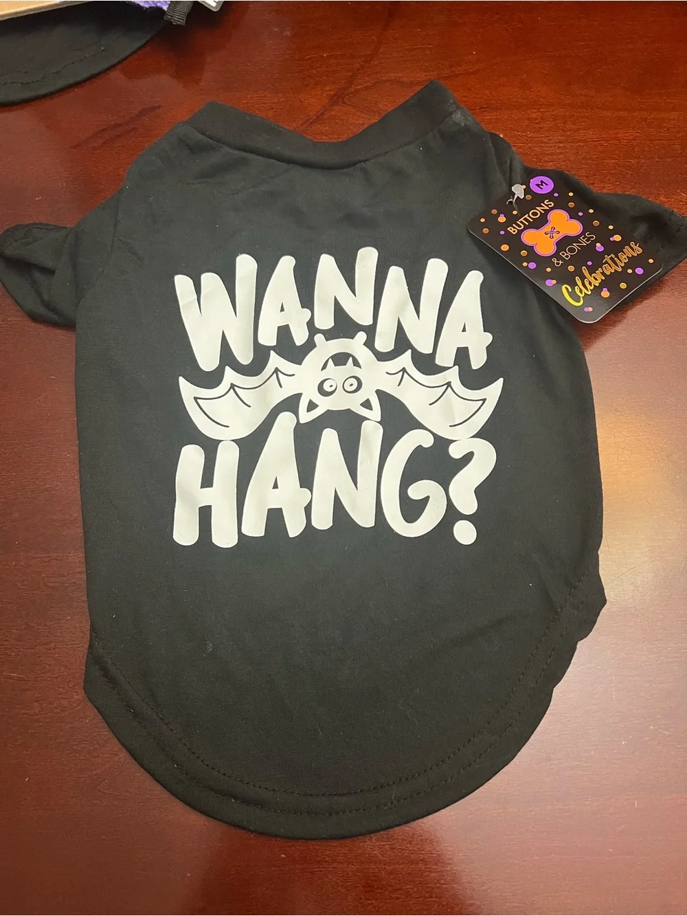 Wanna Hang? Black Dog Shirt - Fun & Comfy Pull-On Tee